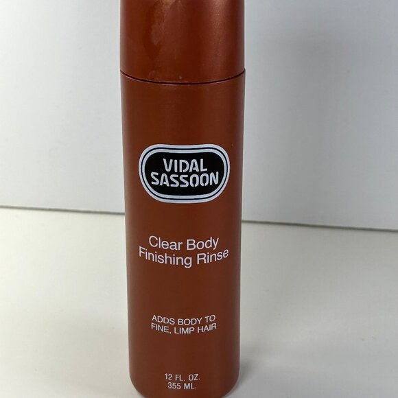 1984 Vintage Vidal Sassoon Clear Body Finishing Rinse